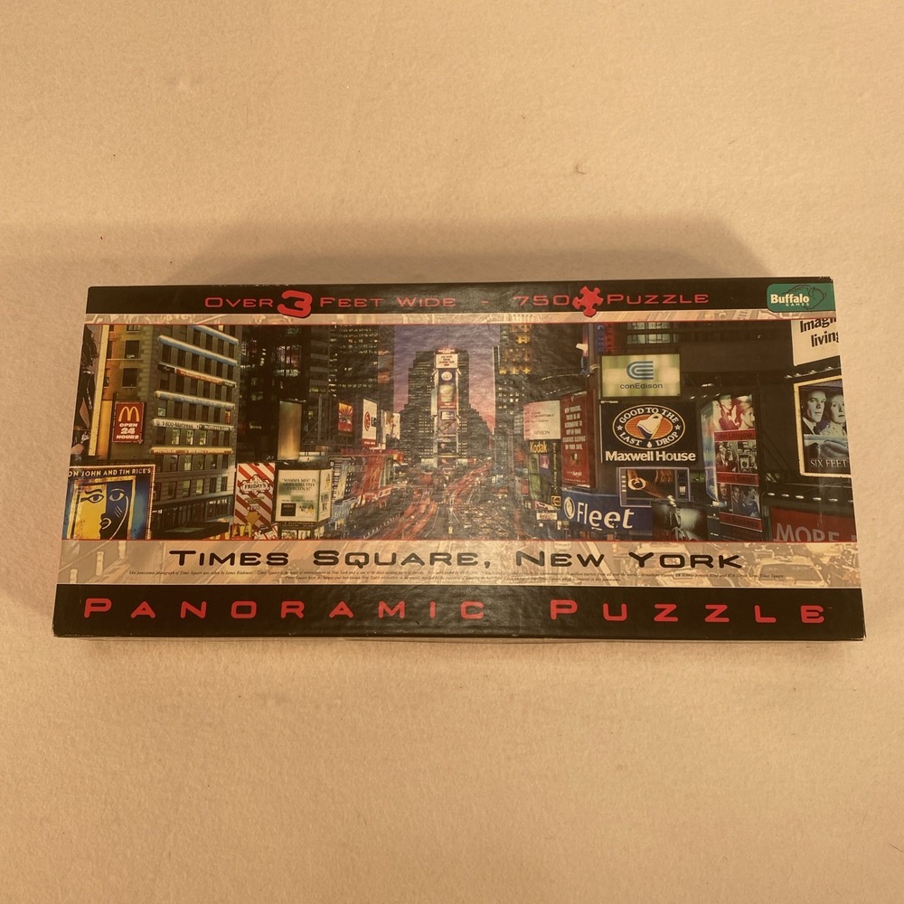 Buffalo Games Panoramic Jigsaw Puzzle Times Square, New York City 750 pieces - Picture 2 of 8